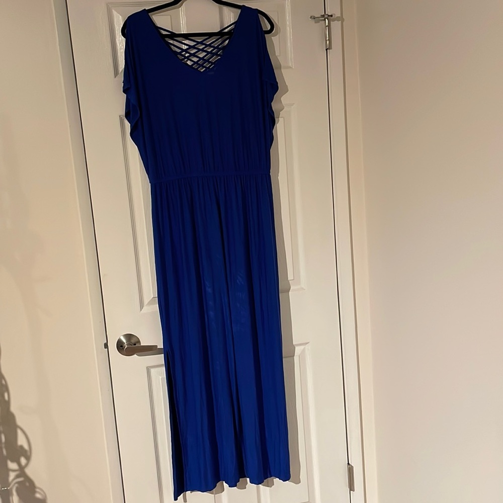 Royal blue maxi dress